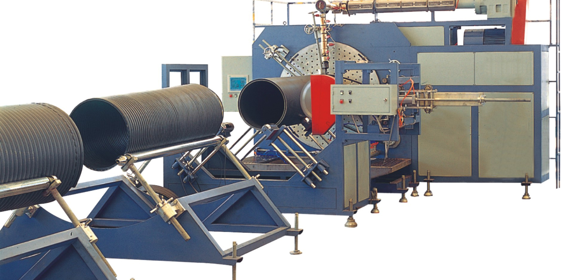 PE Large Caliber Hollow Wall Winding Pipe Production Line
